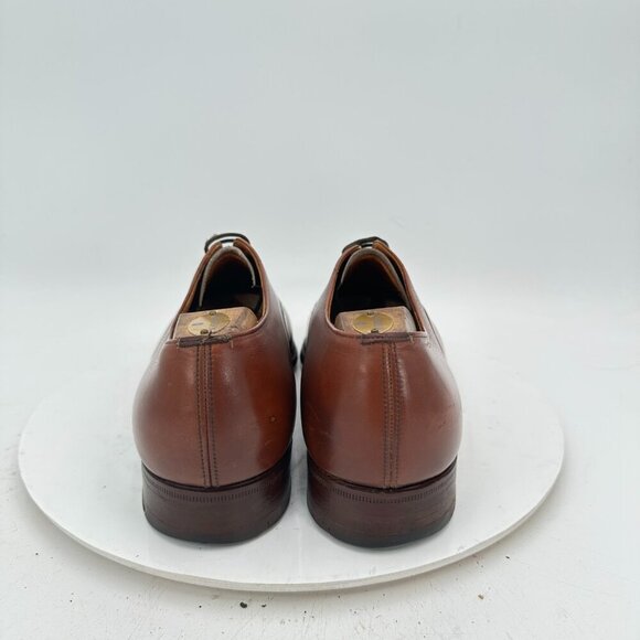 Church's Custom Grade Men Size 10.5D Brown Leather Cap Toe Oxford Dress Shoes - Picture 5 of 12